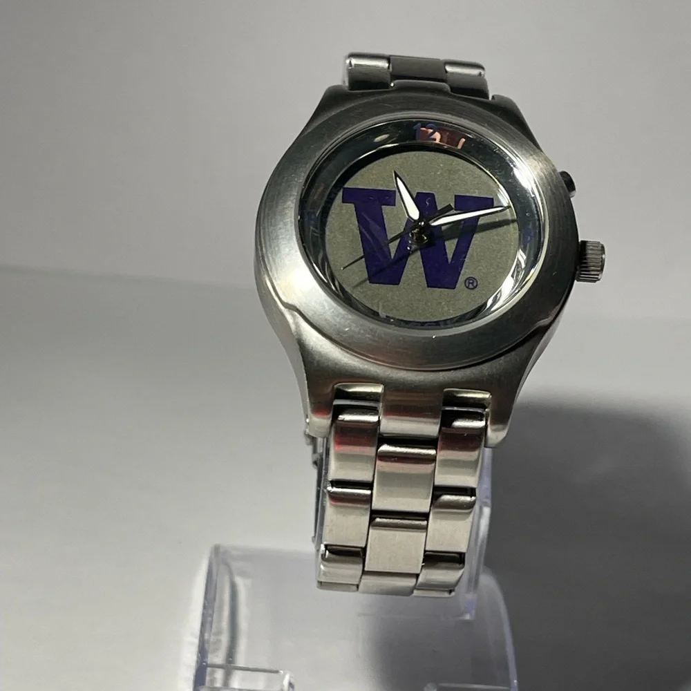 Washington Huskies NCAA Stainless-steel Kaleido Men's Watch by Fossil NEW